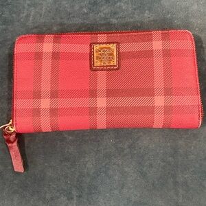 Dooney & Bourke Red Checkered Wallet